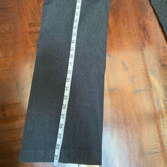 Larry Levine Women's grey with Lace Stripes Trousers Straight Fit size 8 - Picture 8 of 12